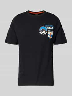 Napapijri T-shirt met labelprint model 'MONTEPIANA'