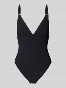 Badpak met V-hals model ‘Solid Plunge’