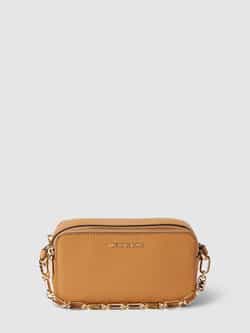 Michael Kors Jet Set Kleine Gestikte Lederen Dubbele Rits Camera Bag Brown Dames