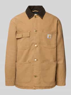 Carhartt Work In Progress Regular fit jack met platte kraag model 'Chore'