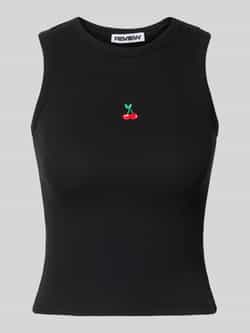 Review Tanktop met motiefstitchings
