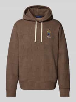 Polo Ralph Lauren Geruite Katoenen Hoodie Bruin Brown Heren
