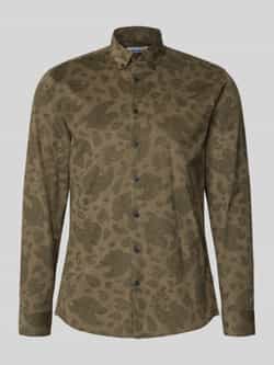 Lindbergh Regular fit vrijetijdsoverhemd van fijn corduroy met button-downkraag