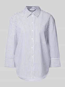 Opus Overhemdblouse met opgestikte paspelzakken op de borst model 'Fanile'