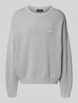 PEGADOR Oversized gebreide pullover met labelstitching