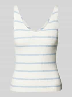 Only Gebreide top met V-hals model 'MEDDI'