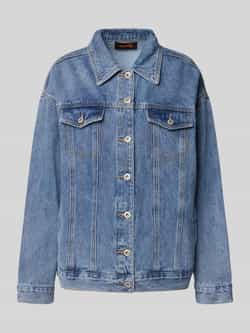 Miss goodlife Jeansjack met borstzakken model 'Loveheart'