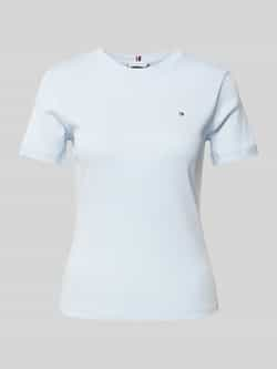 TOMMY HILFIGER Dames Tops & T-shirts Slim Cody C-nk Ss Lichtblauw