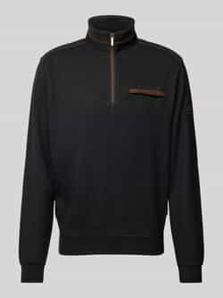 Bugatti Sweatshirt met opstaande kraag