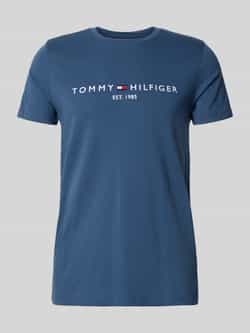 Tommy Hilfiger Slim fit T-shirt van puur katoen