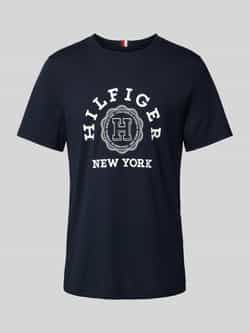 Tommy Hilfiger Shirt met korte mouwen MONOTYPE FLOCK REGULAR TEE SS Kinderen tot 16 jaar met logo-opdruk