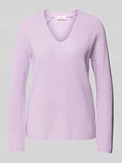 S.Oliver RED LABEL Regular fit gebreide pullover met V-hals en raglanmouwen