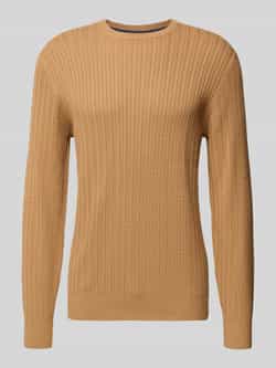 Christian Berg Men Gebreide pullover met ribboorden