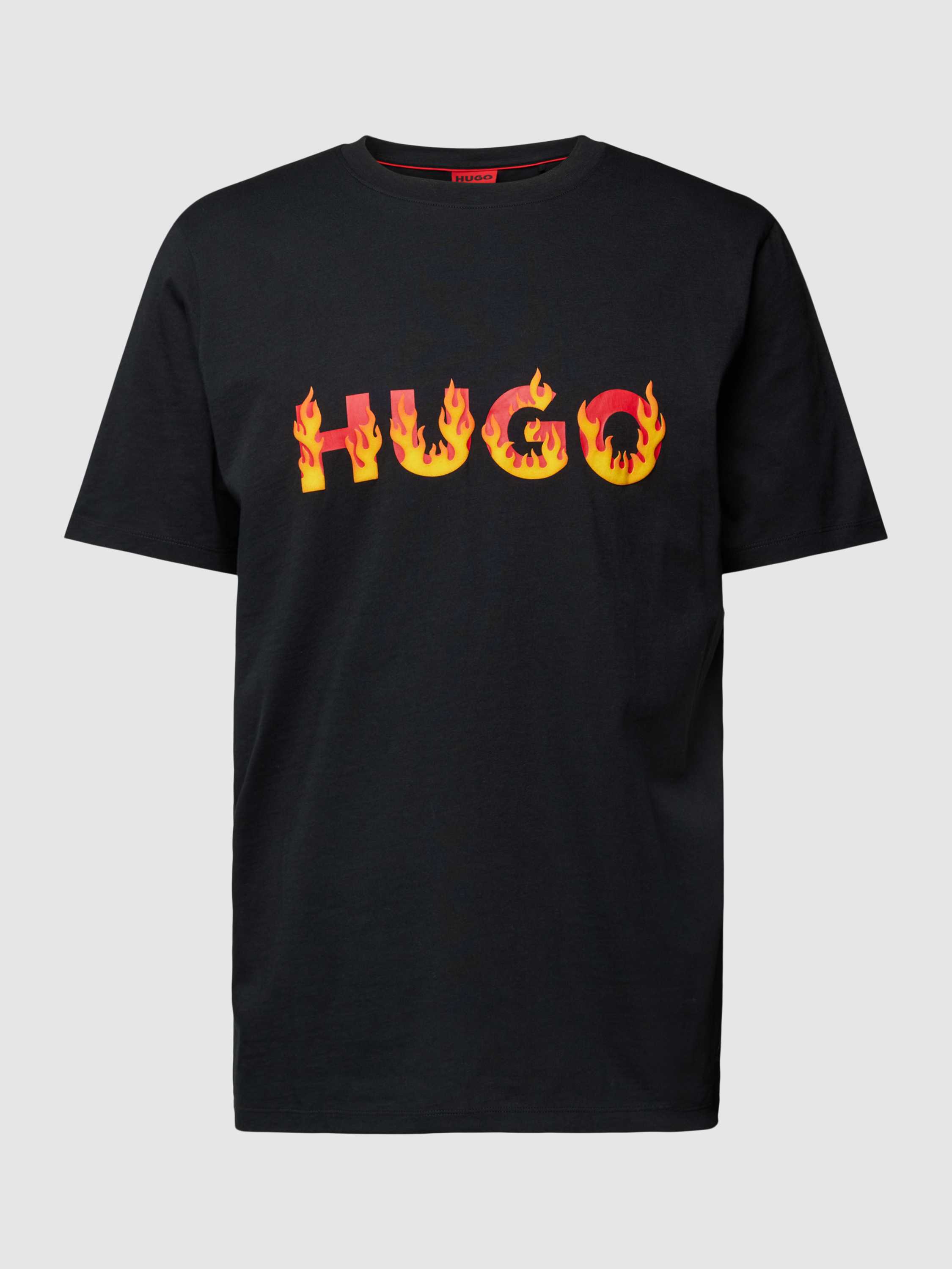 HUGO T-shirt met labelprint model 'Danda'
