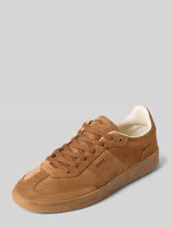 Boss Lage sneakers van echt runderleer model 'BRENTA_TENN_FULLSD'