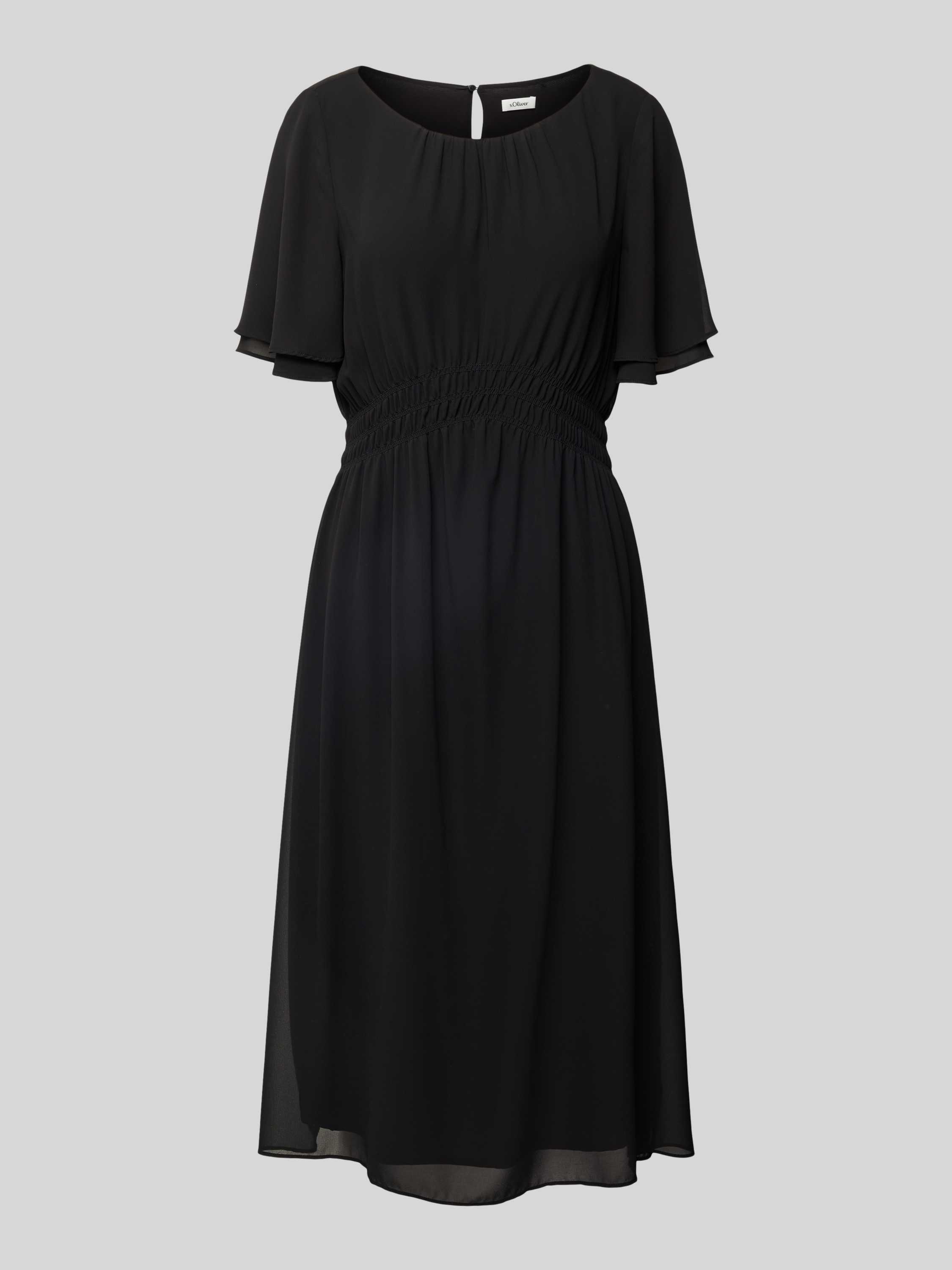 S.Oliver BLACK LABEL Midi-jurk met elastische tailleband