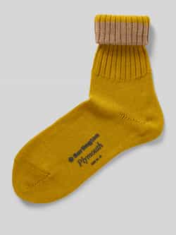 Burlington Sokken met labelprint model 'PLYMOUTH'