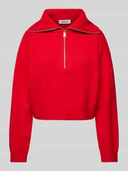 EDITED Oversized pullover met platte kraag model 'Zadie'