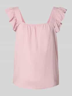 Pieces Relaxed fit top van een mix van viscose en linnen model 'PIA'