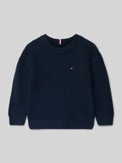 Tommy Hilfiger Kids Regular fit gebreide pullover van katoenmix
