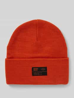 Superdry Beanie met labelpatch model 'WORKWEAR'