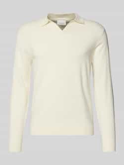 Profuomo Slim fit poloshirt met V-hals