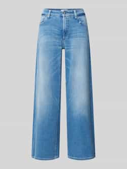 CAMBIO Wide leg jeans met verkort model