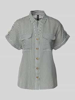 Vero Moda Regular fit overhemdblouse van pure viscose model 'BUMPY'
