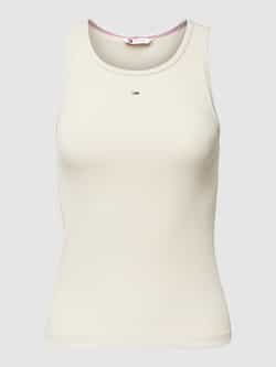 Tommy Jeans Essential Dames Tanktop Beige Dames