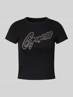 Guess T-shirt Korte Mouw RIB LOGO