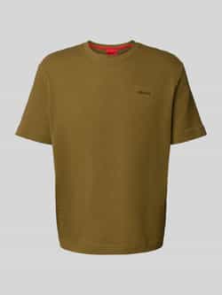 HUGO T-shirt met labelstitching model 'Austin'