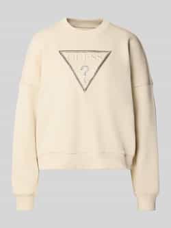 Guess Sweatshirt met logo en siersteentjes model 'RACHELE'