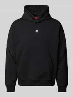 Hugo Boss Zwarte trui met logodetails Black Heren