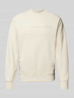Boss Orange Shirt met lange mouwen en labelstitching model 'We_Natural'