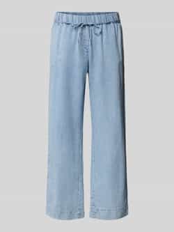 TONI Stoffen broek met elastische band en strikceintuur