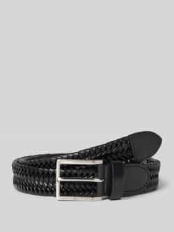 Tommy Hilfiger riem in gevlochten look van echt leer model 'OLIVER WOVEN 3.0'