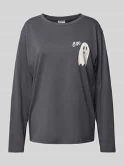 Jake*s Casual Pyjamabovendeel met motiefprint