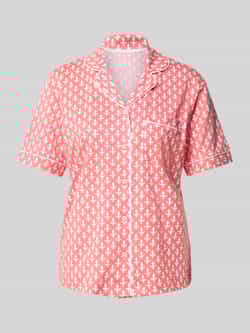 Christian Berg Woman Pyjamabovendeel met knoopsluiting