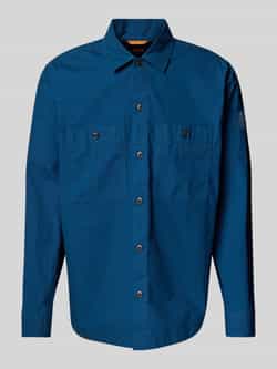 Boss Orange Regular fit overhemdjack met borstzakken model 'Locky'
