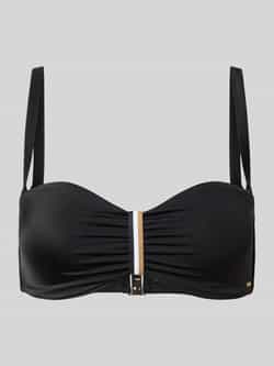 Bikini-bovendeel met labelapplicatie model ‘BANDEAU’