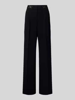 TONI Wide leg stoffen broek met bandplooien model 'luisa'