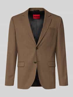 HUGO Extra slim fit 2-knoops colbert met scheerwol model 'Arti'