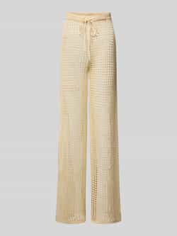 Guess Wide leg gehaakte broek met ajourpatroon