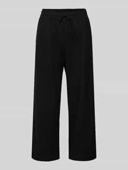 FREE QUENT Straight leg linnen broek met steekzakken model 'Lavea'
