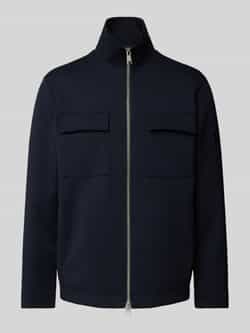 Marc O'Polo Regular fit sweatjack van hoogwaardige scuba-interlock-sweatstof
