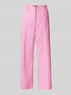 CAMBIO Regular fit linnen broek met persplooien model 'CALIFORNIA'