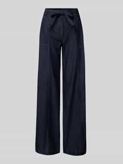 MAC Wide leg jeans met strikceintuur model 'Sienna'
