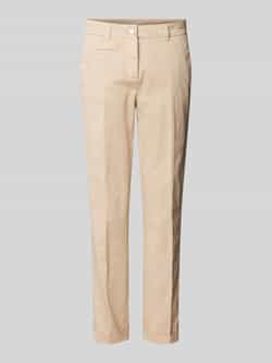 CAMBIO Slim fit broek met knoopsluiting model 'STELLA'