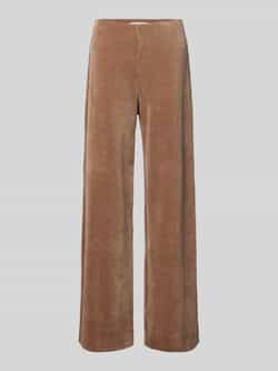 RAFFAELLO ROSSI Wide leg stoffen broek met structuurmotief model 'ELAINE'