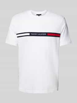 Tommy Hilfiger Regular fit T-shirt met labelstitching